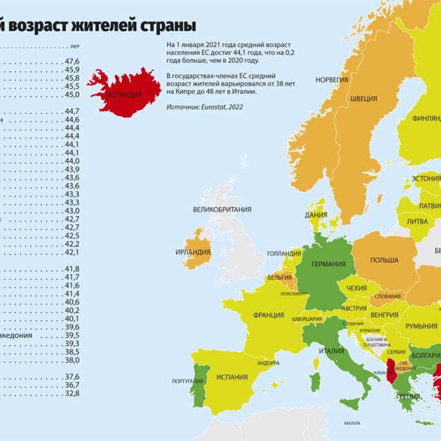 Карта евросоюза 2022