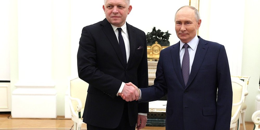 Robert Fico and Vladimir Putin