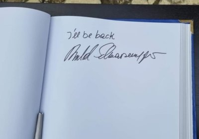 Шварценеггер написал в гостевой книге Освенцима: I'll be back