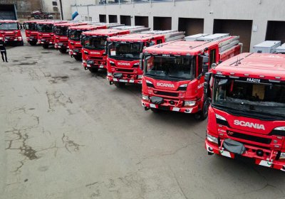 Спасательный департамент получит 46 новых пожарных автомобилей