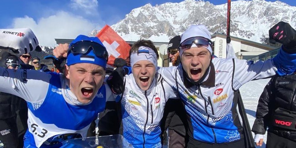 Эстонская команда лыжников-ориентировщиков выиграла Чемпионат мира среди юниоров