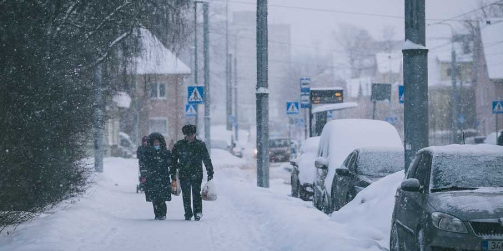 Из-за снегопада в Харьюмаа  обесточены почти 2600 клиентов