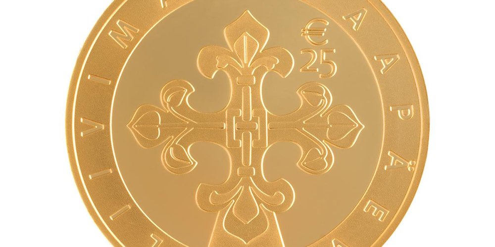 Банк Эстонии начнет продажу золотых монет Liivimaa maapäev