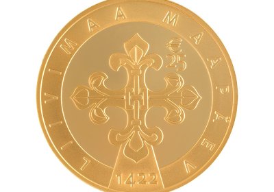 Банк Эстонии начнет продажу золотых монет Liivimaa maapäev