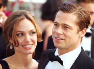 Анджелина Джоли и Брэд Питт на кинофестивале в Каннах в 2007 году.