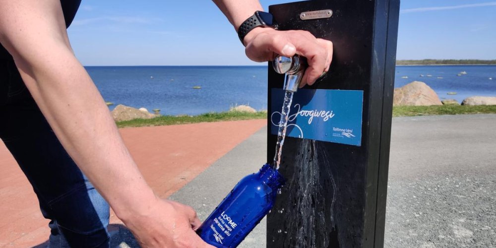 Открыты 59 общественных кранов с питьевой водой Tallinna Vesi