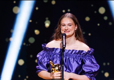 Энели Ефимова на церемонии награждения